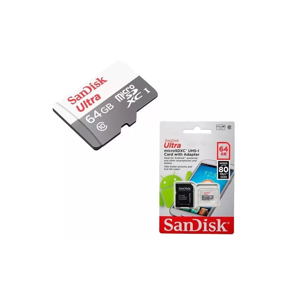 Cartão de Memória Micro SD 64GB Classe 10