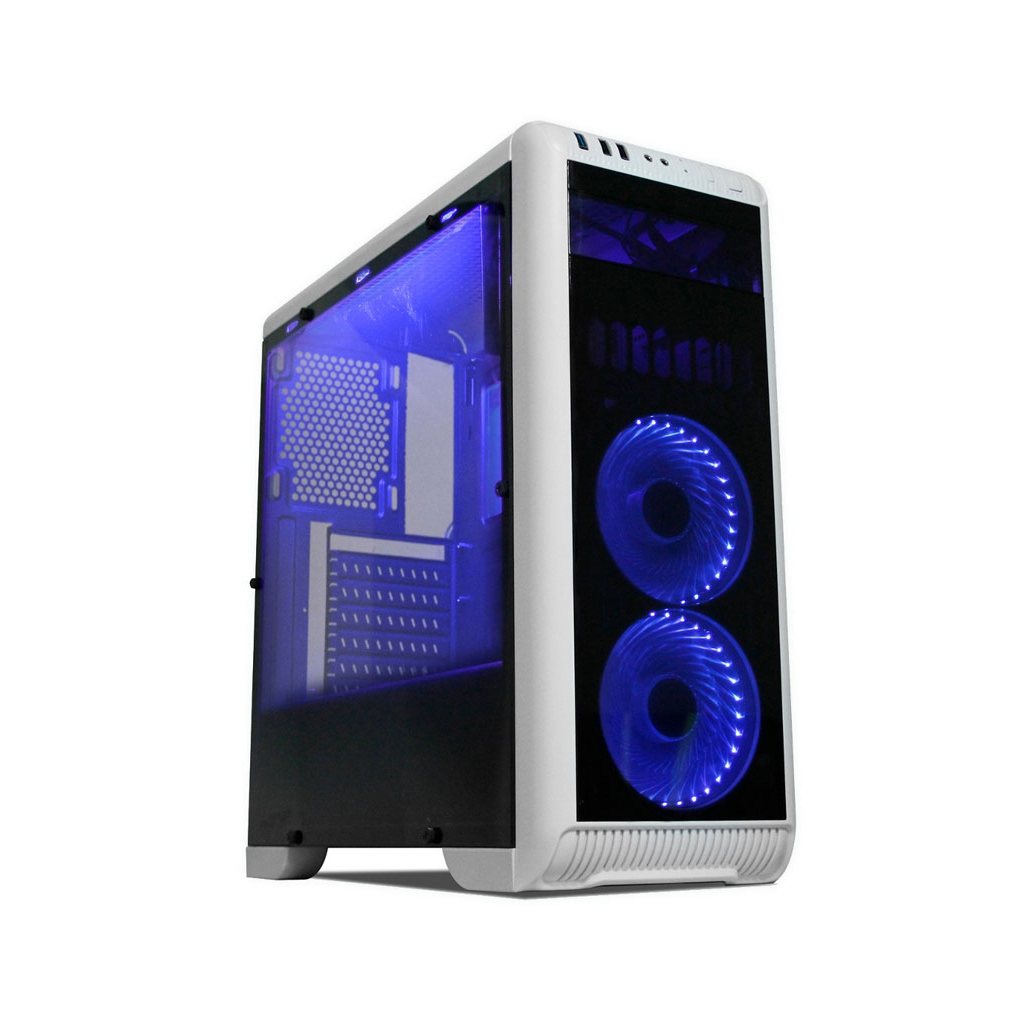 Gabinete Gamer com lateral de acrilico, cooler led