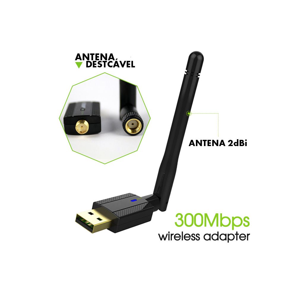 USB Wireless 300MBPs GENERICO